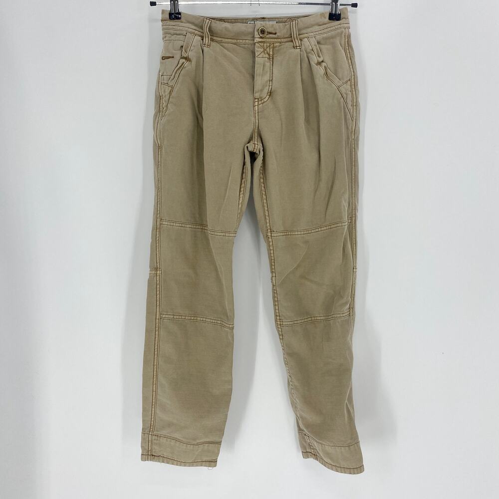 FREE PEOPLE Women's Pants Size 25 Khaki Utility Tapered Leg Pants